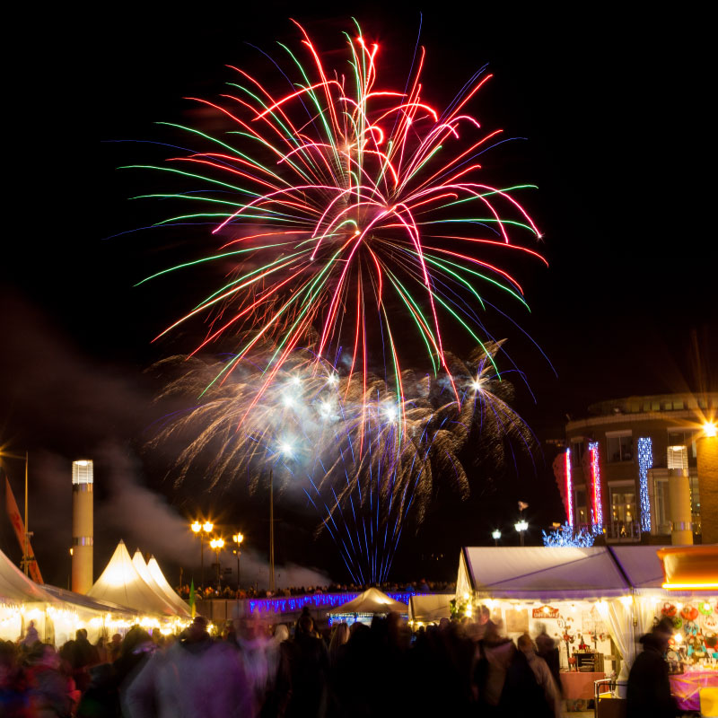 Cardiff Bay Christmas Fireworks