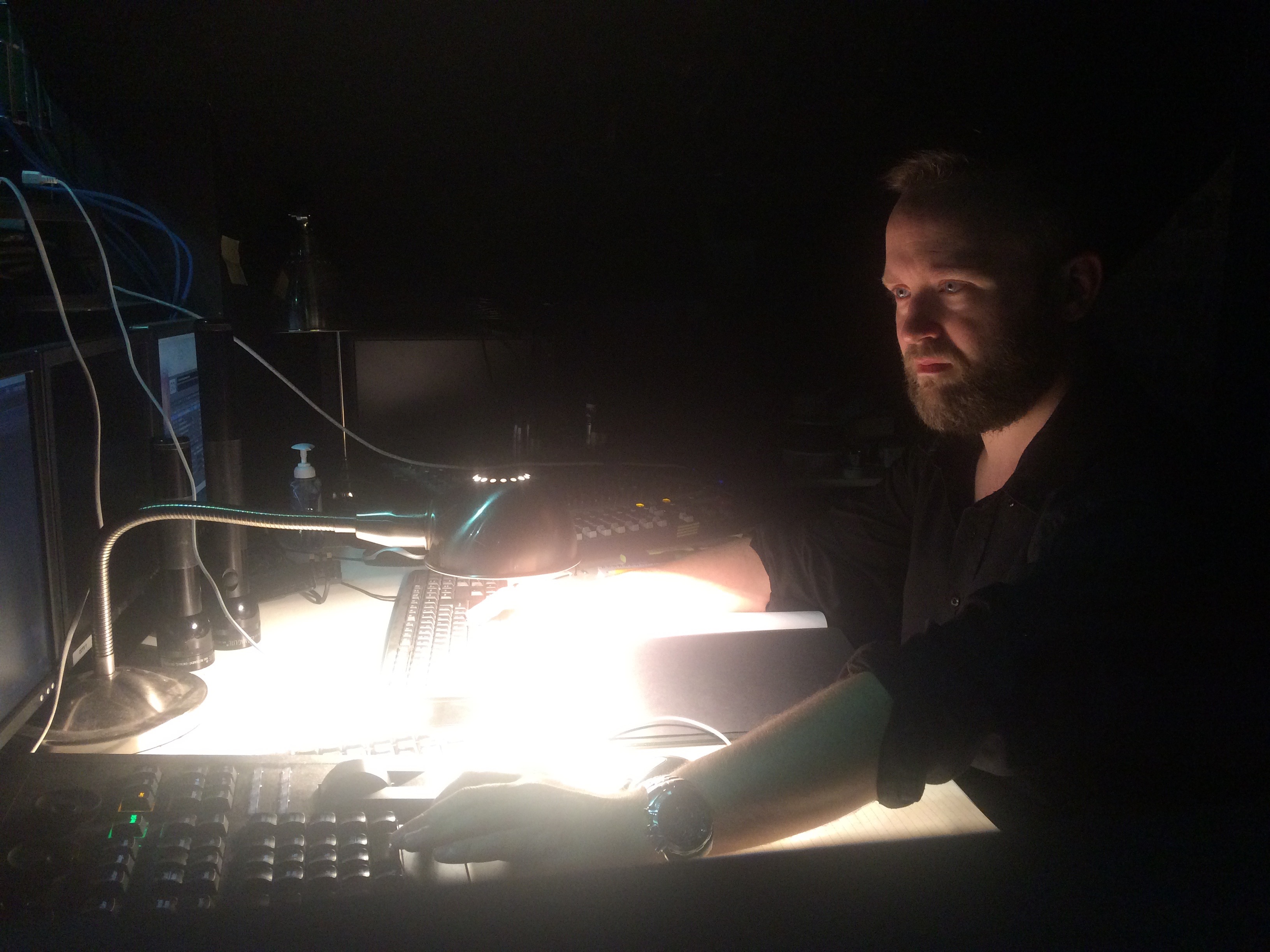 Me at the Union Theatre, London just before act one of Whistle Down the Wind.