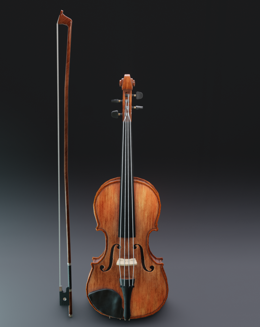 Violin 3D Model