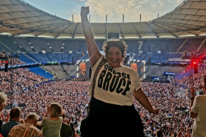 Jess at a Bruce gig