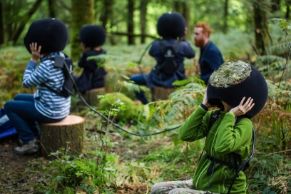 In the eyes of the Animal installation at Bute Park